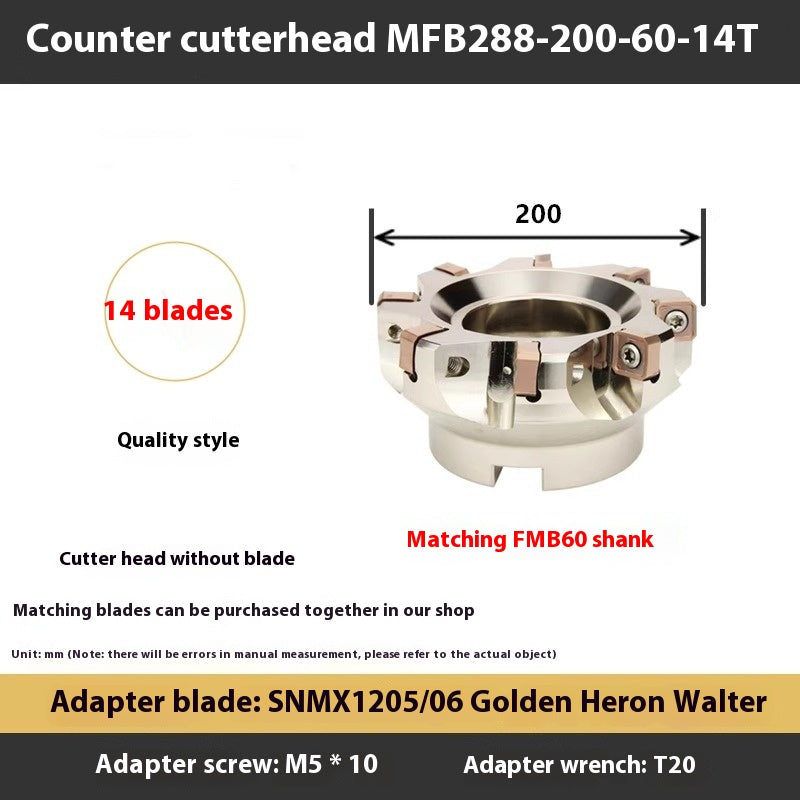 1114-88 Degree MFB288 Fast Feed Double Sided Milling Cutter Block Heavy Duty Face Milling Cutter Block MFSN Flying Cutter Block SNMU1206 Shandong Denso Pricision Tools Co.,Ltd.